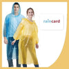 FULLY Reusable Wallet Rain Card Rain Coat for Adults (Set of 5) Multicolour