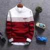 Cotton Blend Color Block Full Sleeves T-Shirt