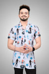 Lycra Printed Men's Shirt